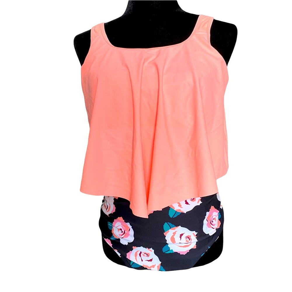 Tunic two piece swim suit
